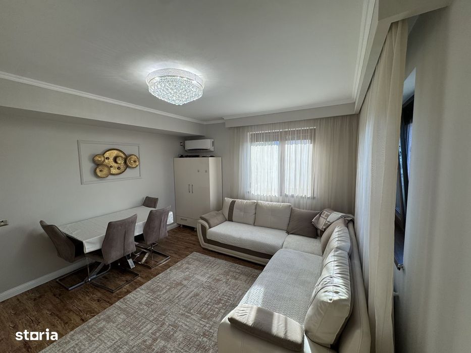 Apartament două camere mobilat/ utilat / parcare/et 1/ metrou/s1