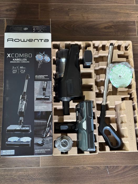 Прахосмукачка с моп Rowenta X-Combo Allergy+