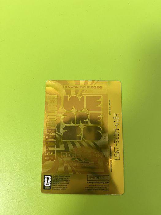 Vand cartonas fotball fifa world cup 2026 golden baller Mohamed Salah