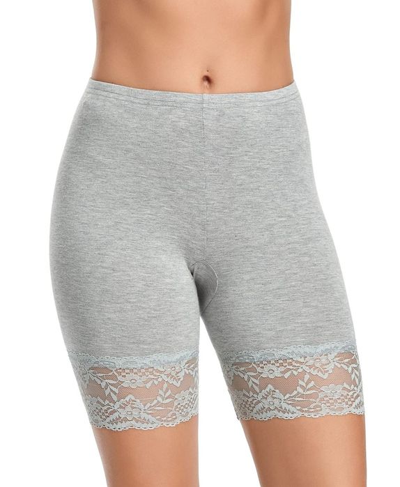 Set 3 pantaloni scurți damă cu dantelă anti-frecare L