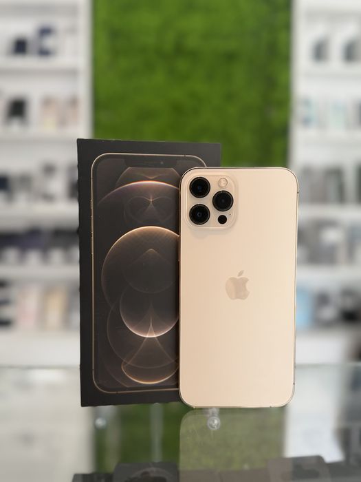 **ATSGSM.RO**iPhone 12 Pro Max 256GB Gold/Baterie92%/Fact+Gar 12 luni