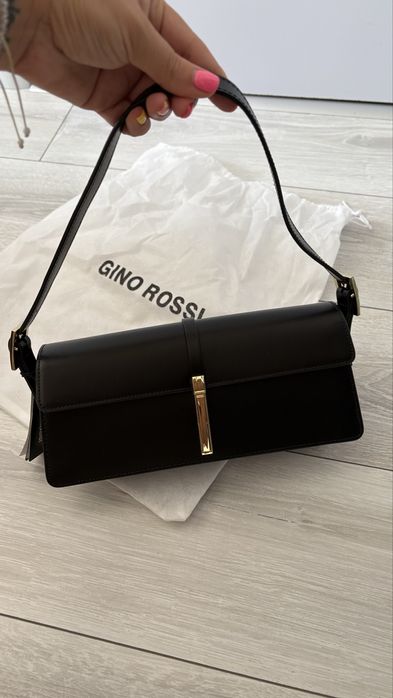 Gino Rossi стилна черна чанта