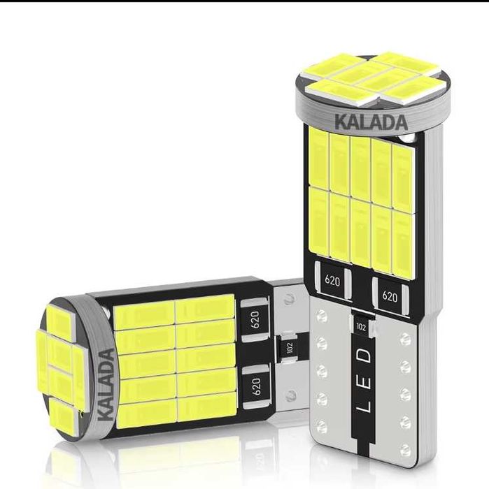 Автомобильные светодиодные лампы W5W T10 Canbus кол-во 10шт