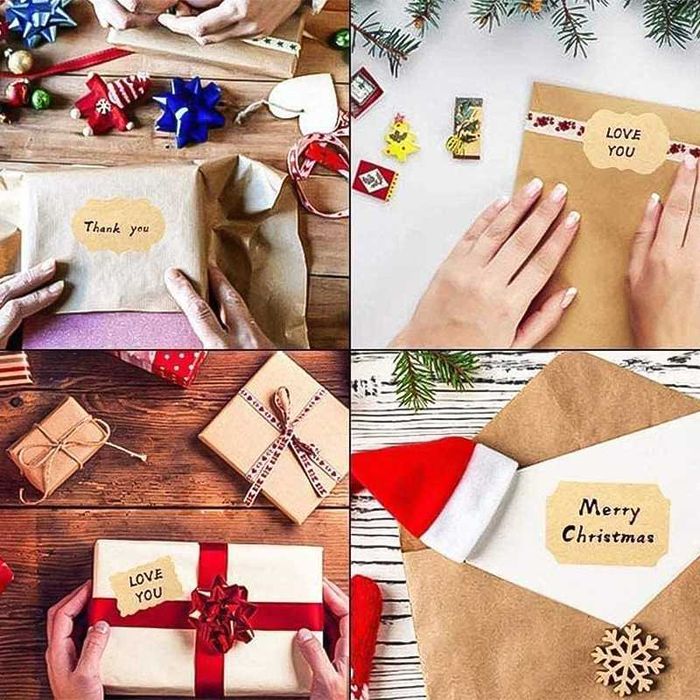 Самозалепващи етикети, лепенки за буркани или за подаръци – 250 броя