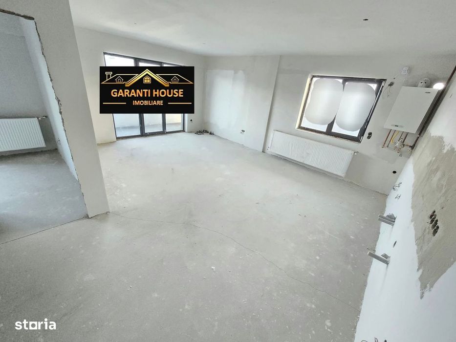 Bloc nou, penthouse cu 2 camere, 76.1 mpc, semifinisat, 82 900€ neg.