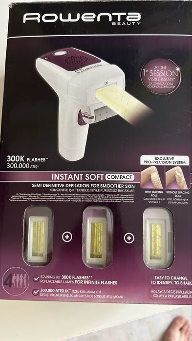 Фотоепилатор Rowenta instant soft compact IPL EP 9603 4x75000 импулса