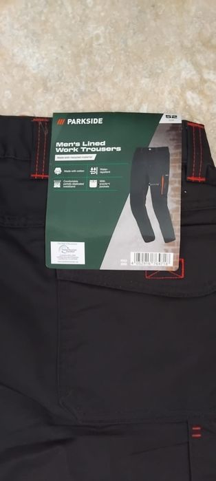 Parkside pantaloni lucru 52/54,cu eticheta