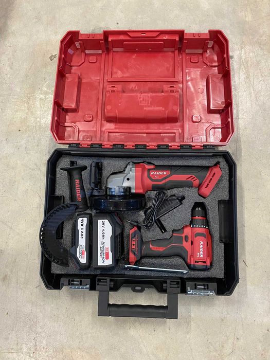 030238	R20 Бормашина & Ъглошлайф 2Ah 4Ah в куфар RDP-PBCDI20&SPAG20