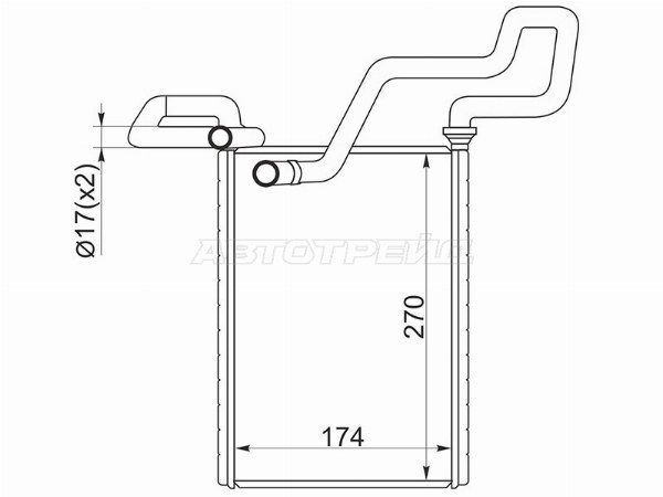 Радиатор отопителя салона Honda Accord