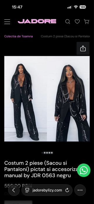 Compleu jadore elegant accesorizat