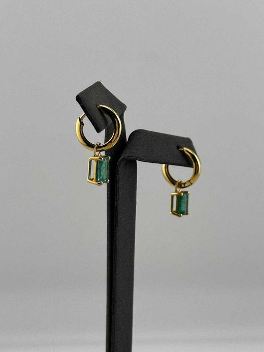 Серьги с изумрудами 1,45 карат