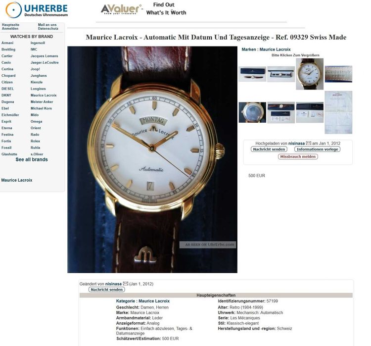 Maurice Lacroix Pontos Automatic Day Date SM WR 10826 09329 acte cutie