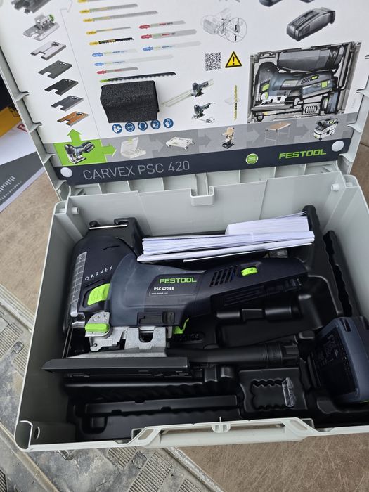Pendular festool PSC-E 18 EB-Basic nou in cutie si Filetanta impact festool TID 18-Basic nou in cutie