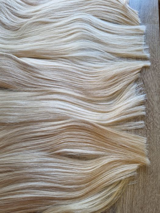 Естествена руса коса 50 см, 100гр - гъста с плътни крайща