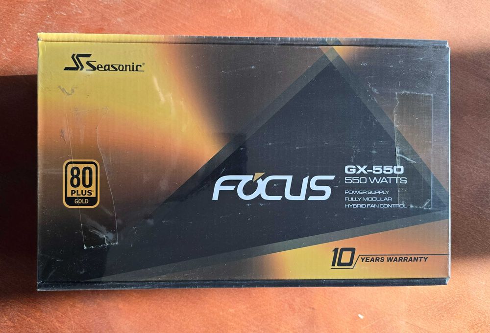 Чисто ново захранване Seasonic PSU 550W Gold, Full Modular FOCUS GX-550 SSR-550FX