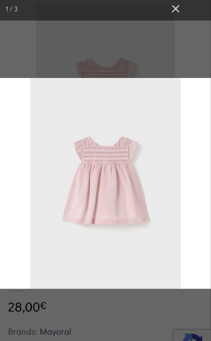 Чисто нова рокля Mayoral 4-6 месеца