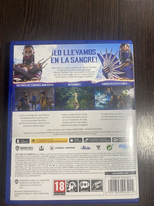 Продаю диск для PlayStation 5 Mortal Kombat 1