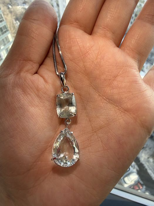 Ювелирный комплект с аквамаринами