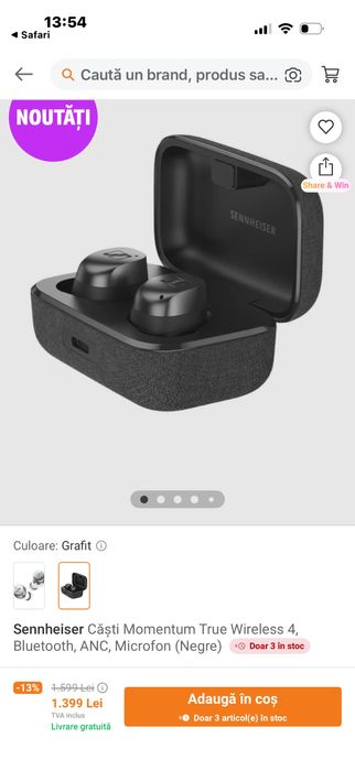 Casti Sennheiser Wirelles 4