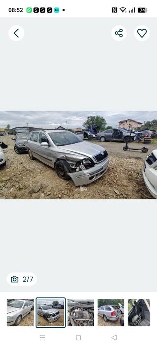 Piese motor far stânga ușa pompa tandem ecu aeroterma stop jante radiatoare egr clapeta injectoare kit ambreaj cu volanta Skoda Octavia 2 1.9tdi bls