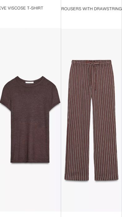 сет панталон и тениска Zara/ Зара