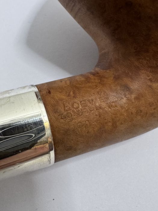 Pipa Loewe & Co London, inele argint. Rara L&Co