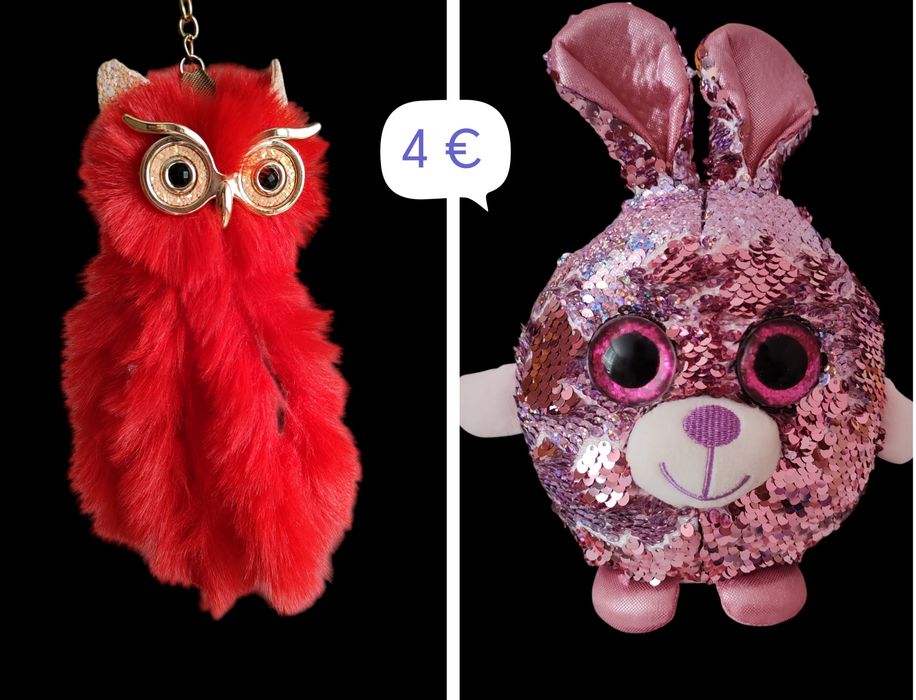 Плюшени играчки. Отстъпка при поръчка на повече играчки.