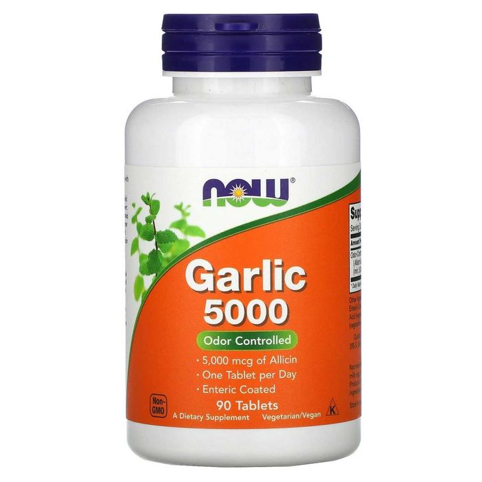 NOW Foods, чеснок 5000, Garlik 5000, chesnok, sarimsoq