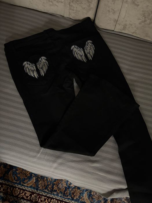 джинсы клеш черные