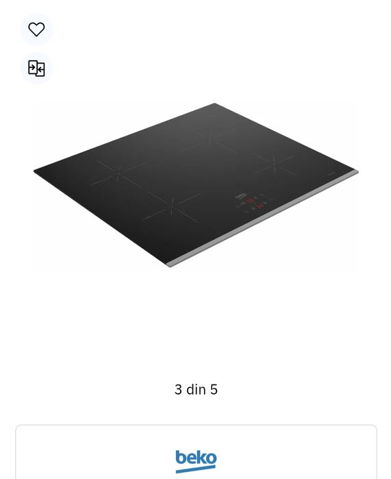 PLITA INDUCTIE Beko 60CM negru Style: New