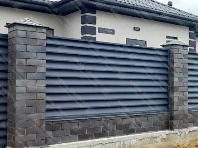 Забор жалюзи из металла