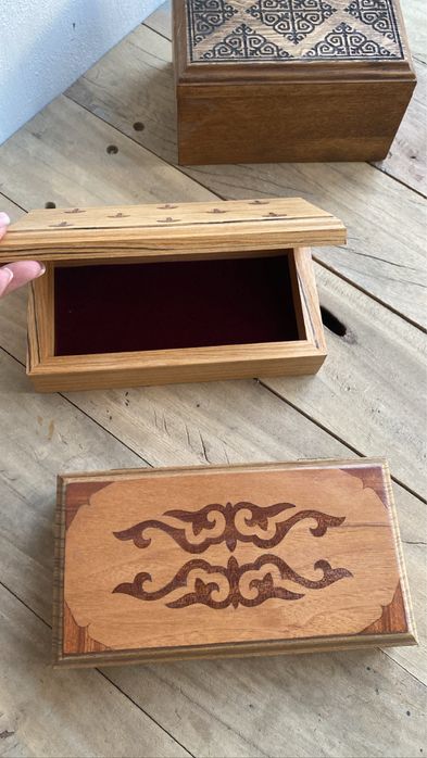 Шкатулки массив дерева новые