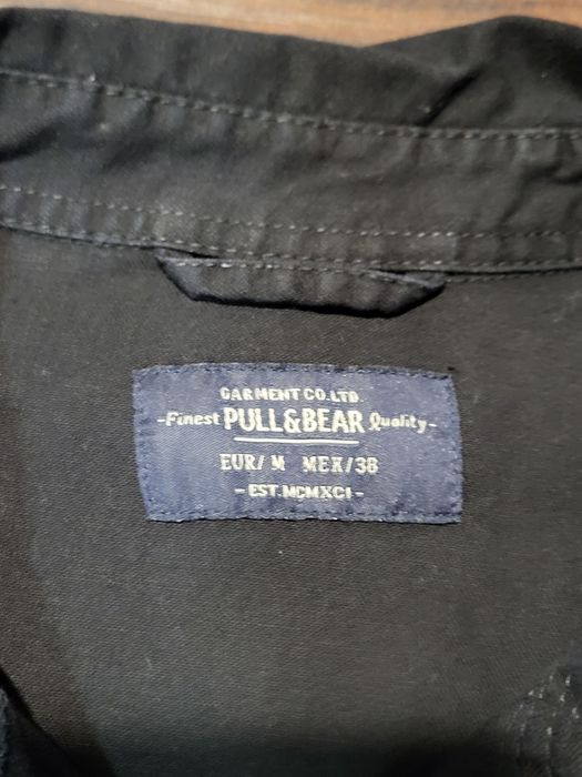 Camasa barbateasca Pull & Bear cu butoni, marimea M, 100% bumbac