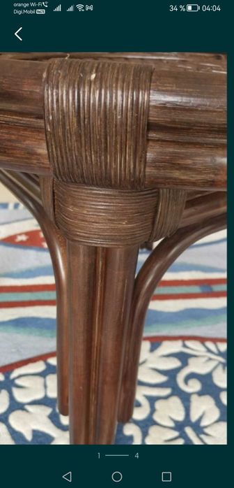 masa rotunda terasa esenta lemn masiv exotic bambus ratan