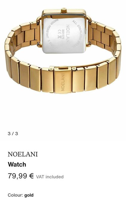 Нов позлатен часовник NOELANI