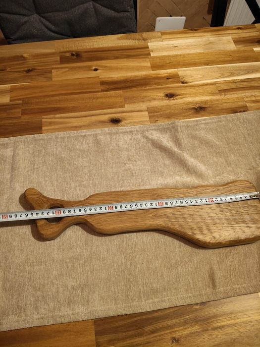 Platou servire handmade din lemn de stejar