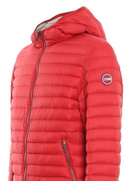 НОВО оригинално червено пухено яке COLMAR размер 56 / XL от Италия