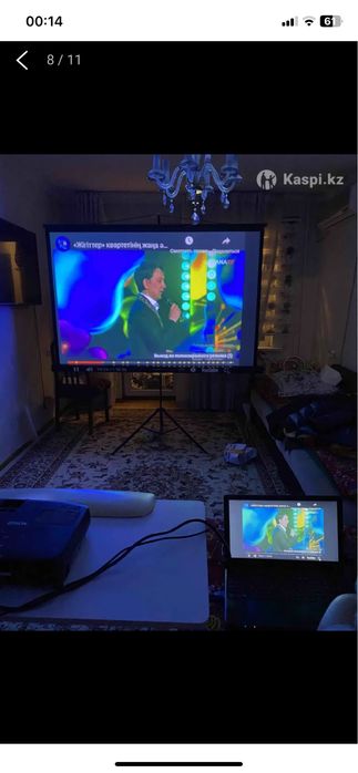 Проэктор с экраном