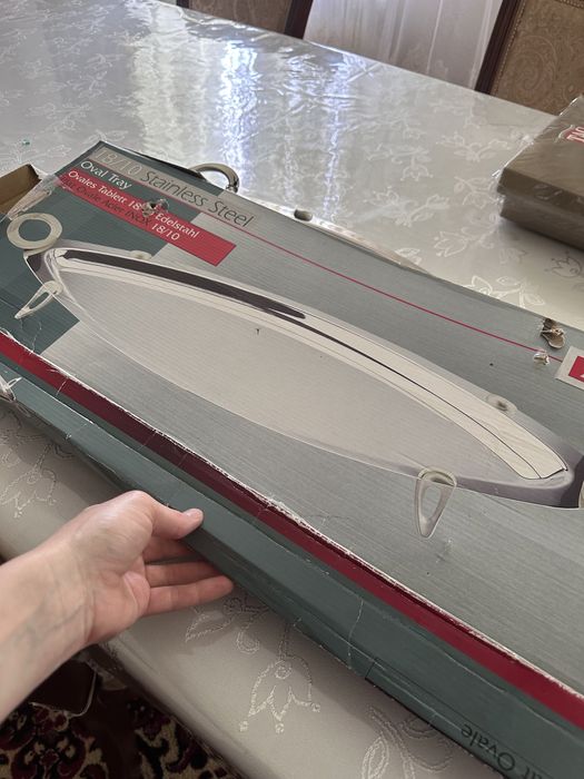 Блюдо для рыбы, сталь  18/10