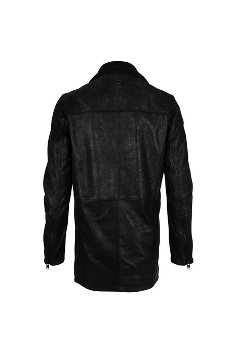 Geaca Lunga de Piele Barbati 2.0 by Mauritius Neagra G2MLyel