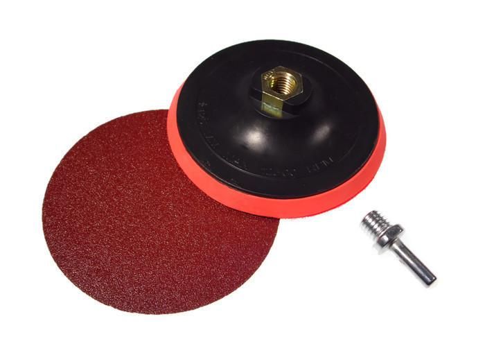 държач , диск с адаптер 125мм за закрепване на филцов диск , гъба ...