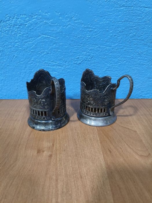 Подстаканники мельхиоровые