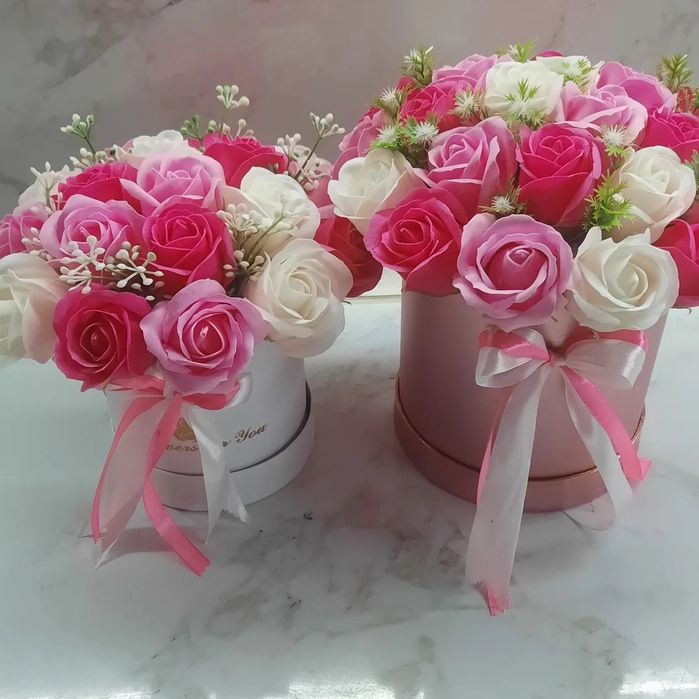 Букеты из мыльных роз