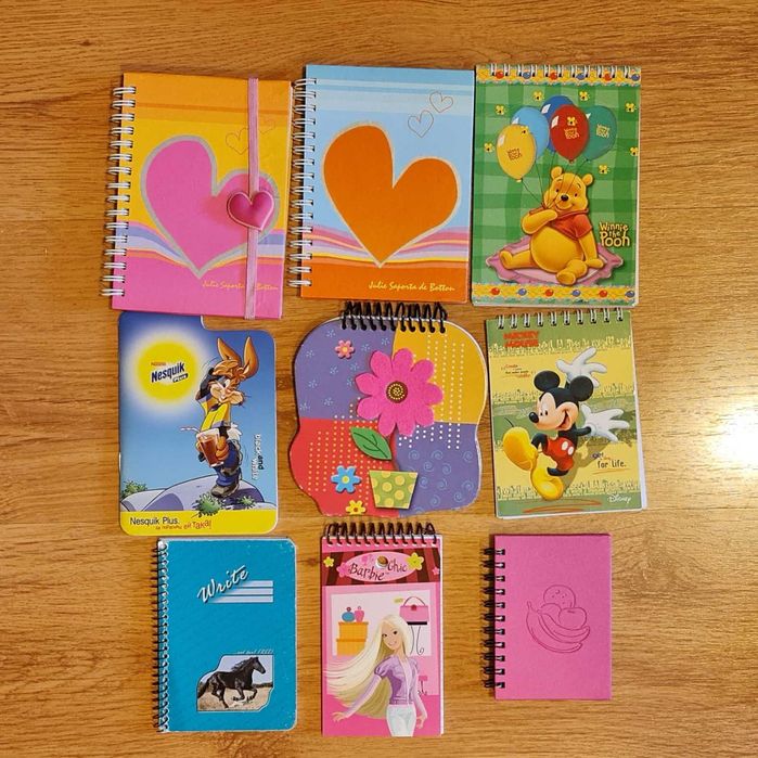 Тетрадки и тефтери 6 бр, широки редове