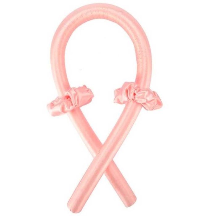 Голяма, стилна ролка за коса от коприна с два ластика