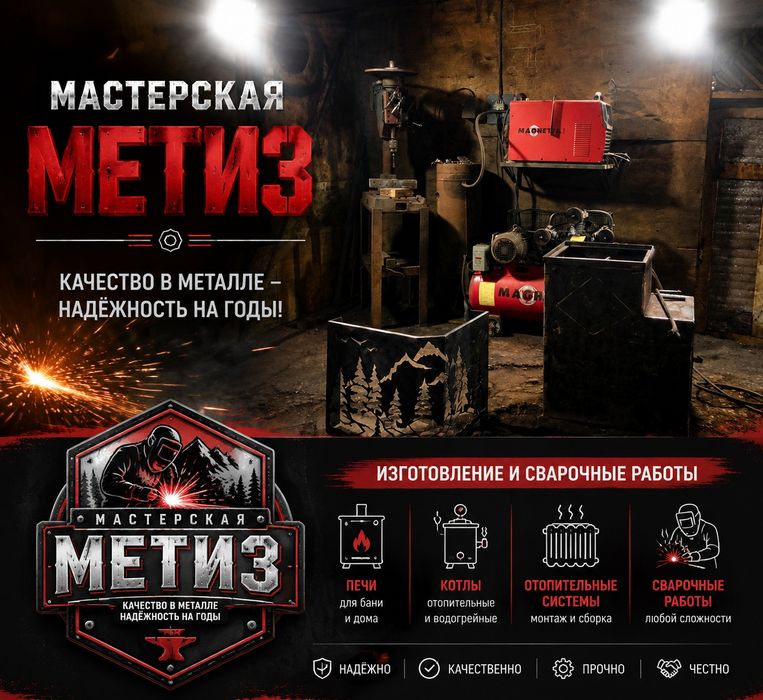 Печь для бани из 8мм .Сауны и дома.