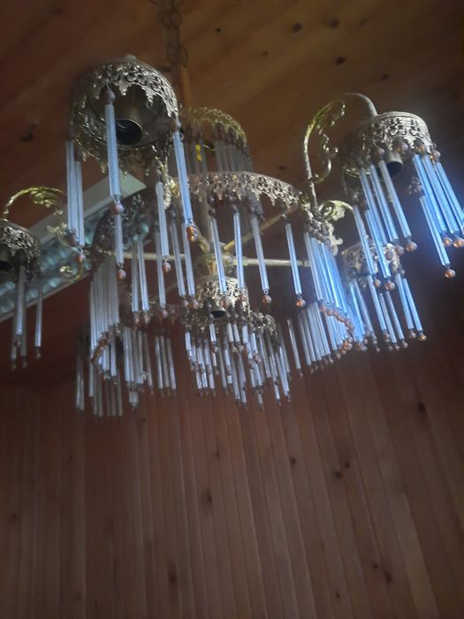 Candelabru cu cristale