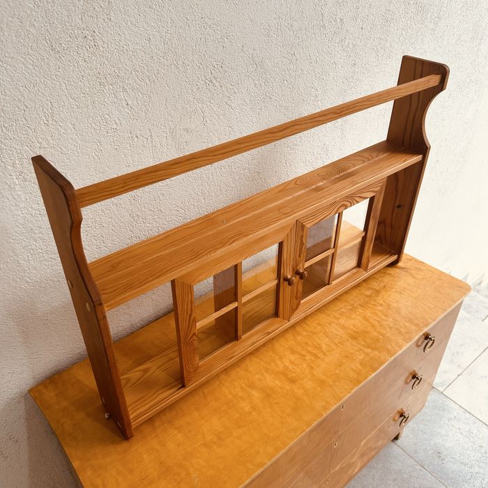 Стенна етажерка от масивно дърво — Scandinavian Rustic