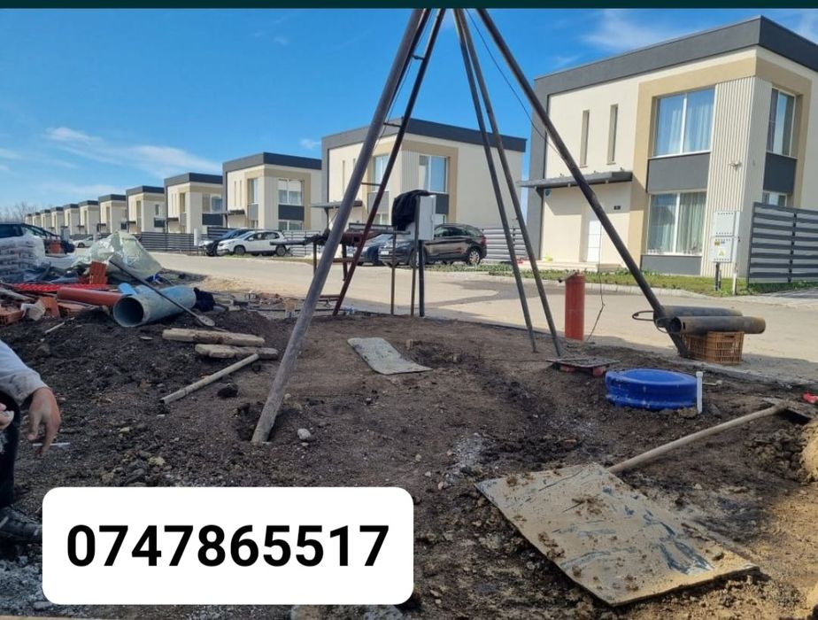 Foraje puturi fantani adanciri prelunguri denisipari piloni