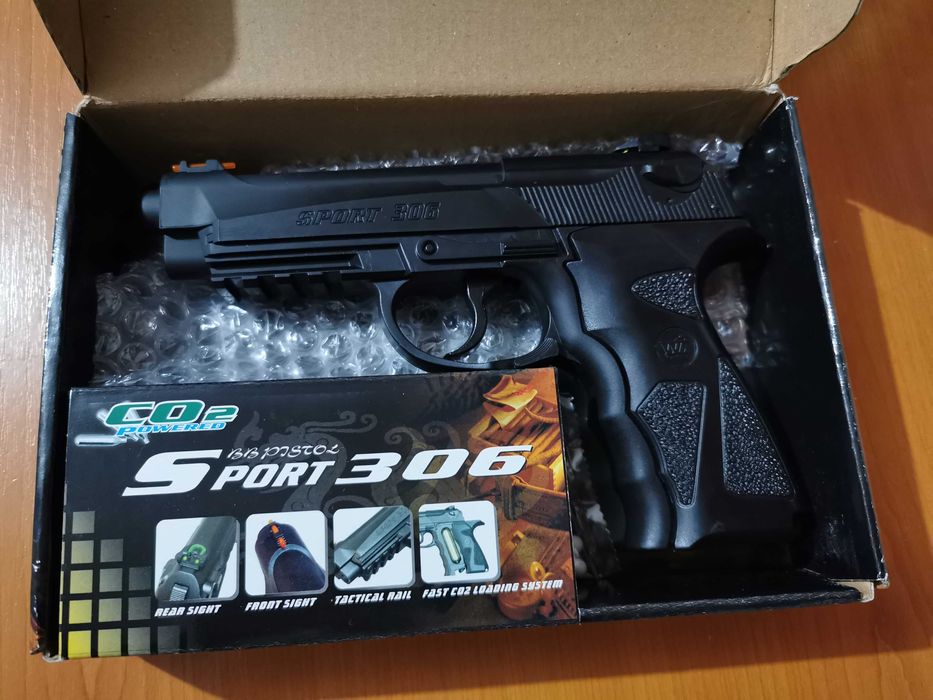 Pistol Airsoft Modificat 5J !! (cu Aer Comprimat)